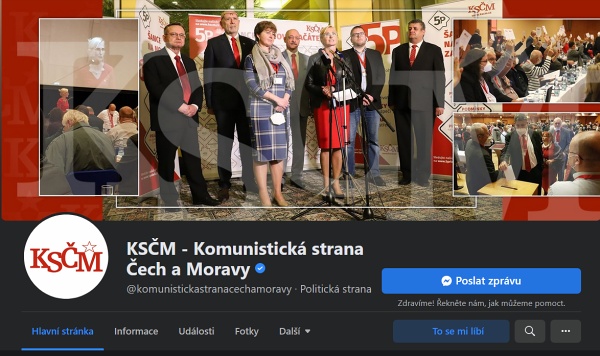 Facebook KSČM
